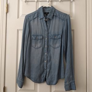 Denim button up (Women's size small)
